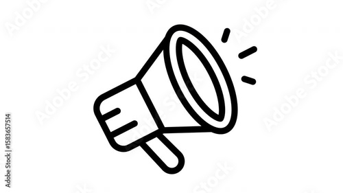 sound wave megaphone icon animation