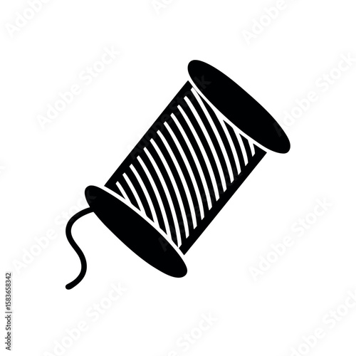 Thread Spool Icon Vector Illustration