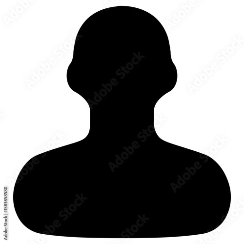 Male head silhouettes, People head vector silhouette, Profile icon. Avatar icons set. , Vector Illustration