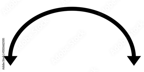 Dual semi circle arrow