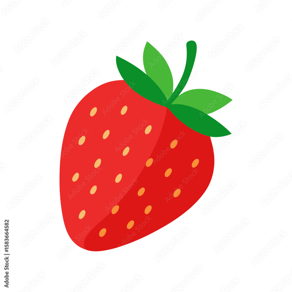 Obraz premium Fresh Strawberry Illustration vector 