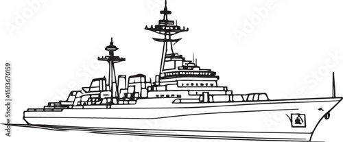 Military destroyer ship ocean vessel warfare navy