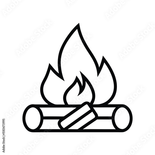 minimal-firewood-icon-design-include-after-on-whit.eps