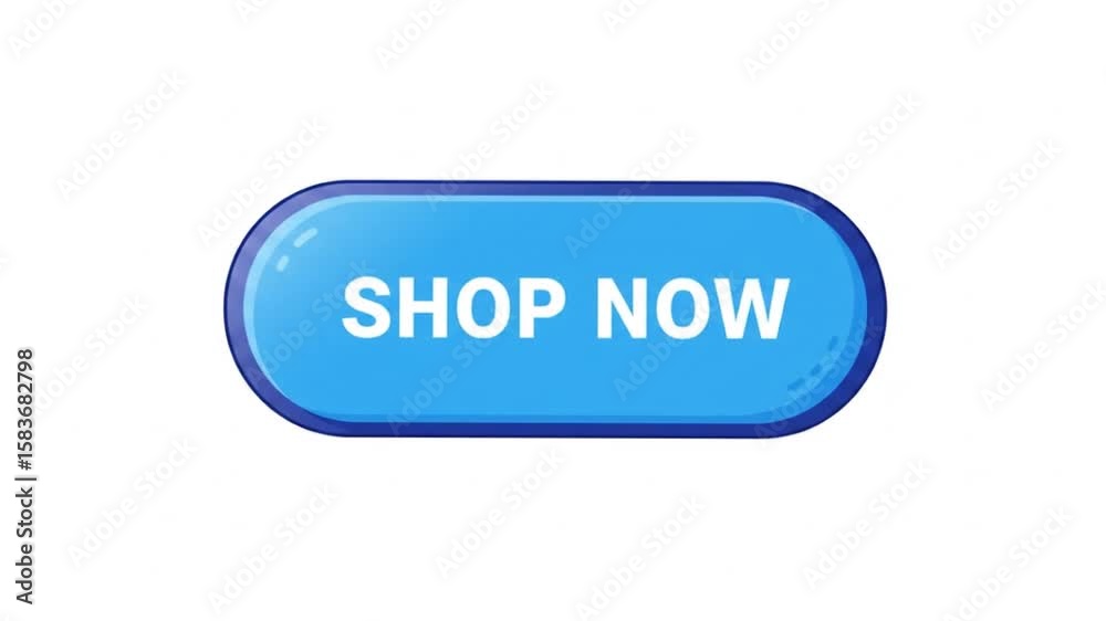Shop Now Button Animated on White Background Shop Now Button Animated on White Background