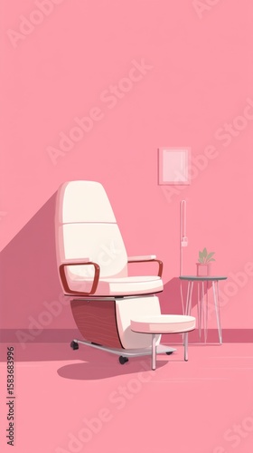Pedicure Spa Chair Vector