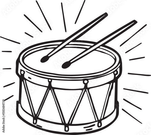 drum set isolated on white