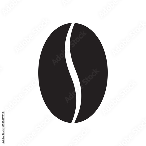 coffee been silhouette vector flat illustration design.on white background