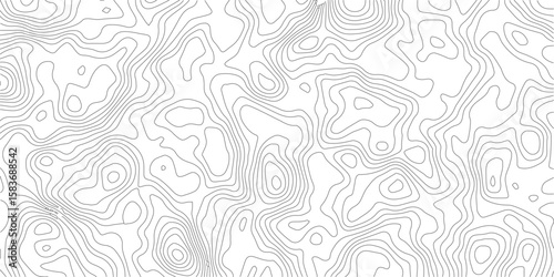 Abstract vector illustration. Contour vector map. Topographic map lines background