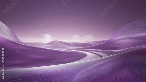 Purple ethereal landscape