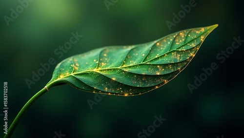 Leaf with embedded circuitry