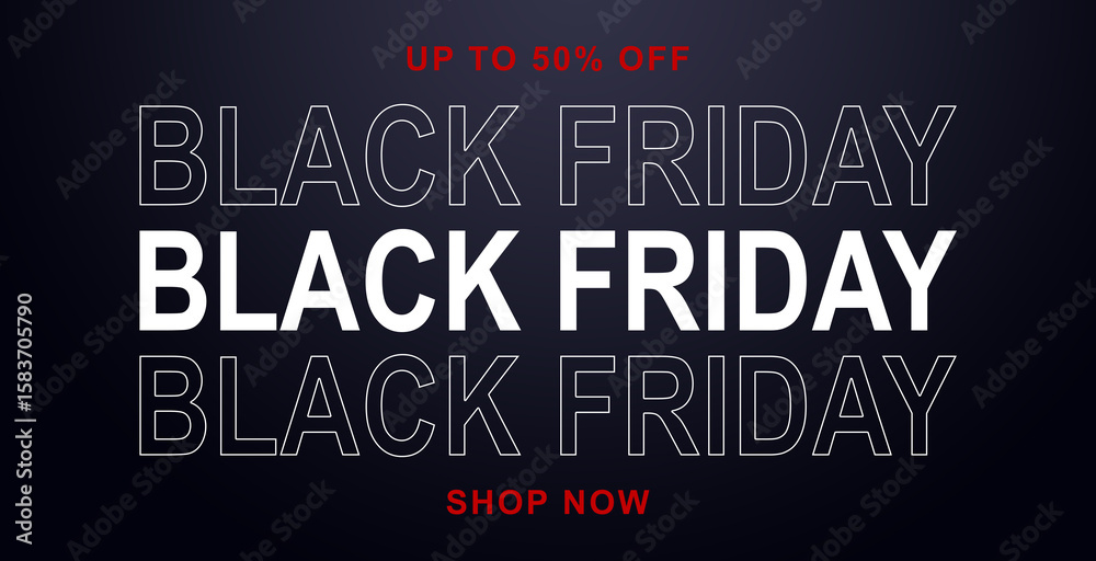 Black friday banner. Vector illustration. Black Friday sale Black friday banner. Vector illustration. Black Friday sale