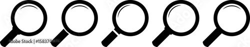 magnifying glass loupe sign. Explore and discover symbols. Zoom and enlarge sign. Searching success icon. find information. Research tool concept
