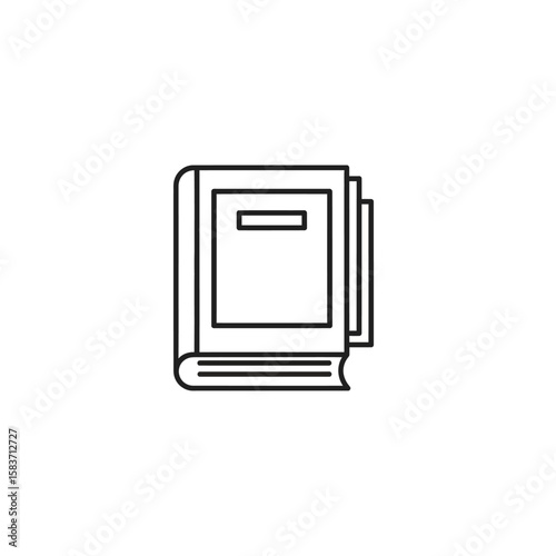 Line Art E-Books Icon for Education and Knowledge