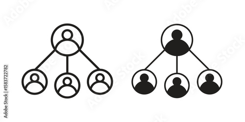 Affiliate marketing icons designed in filled, outline, line and stroke style