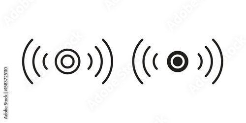 Sensor icons designed in filled, outline, line and stroke style