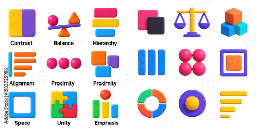 Vibrant Design Principles Icons