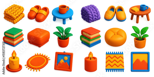 Cozy Living Room Icons