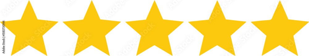 vector illustration of 5-stars vector illustration of 5-stars