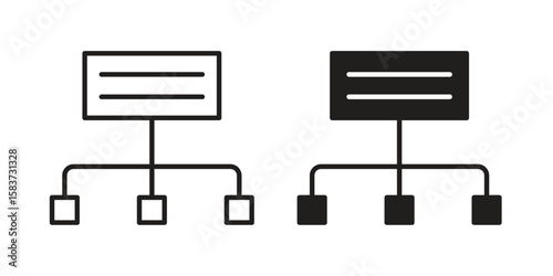 classification icons designed in filled, outline, line and stroke style