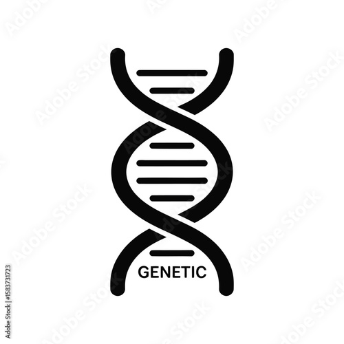 dna strand vector illustration