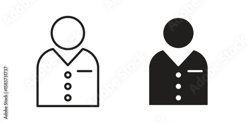 Cashier icons designed in filled, outline, line and stroke style