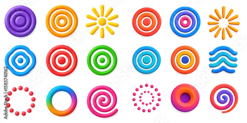 Vibrant 3D Icon Grid