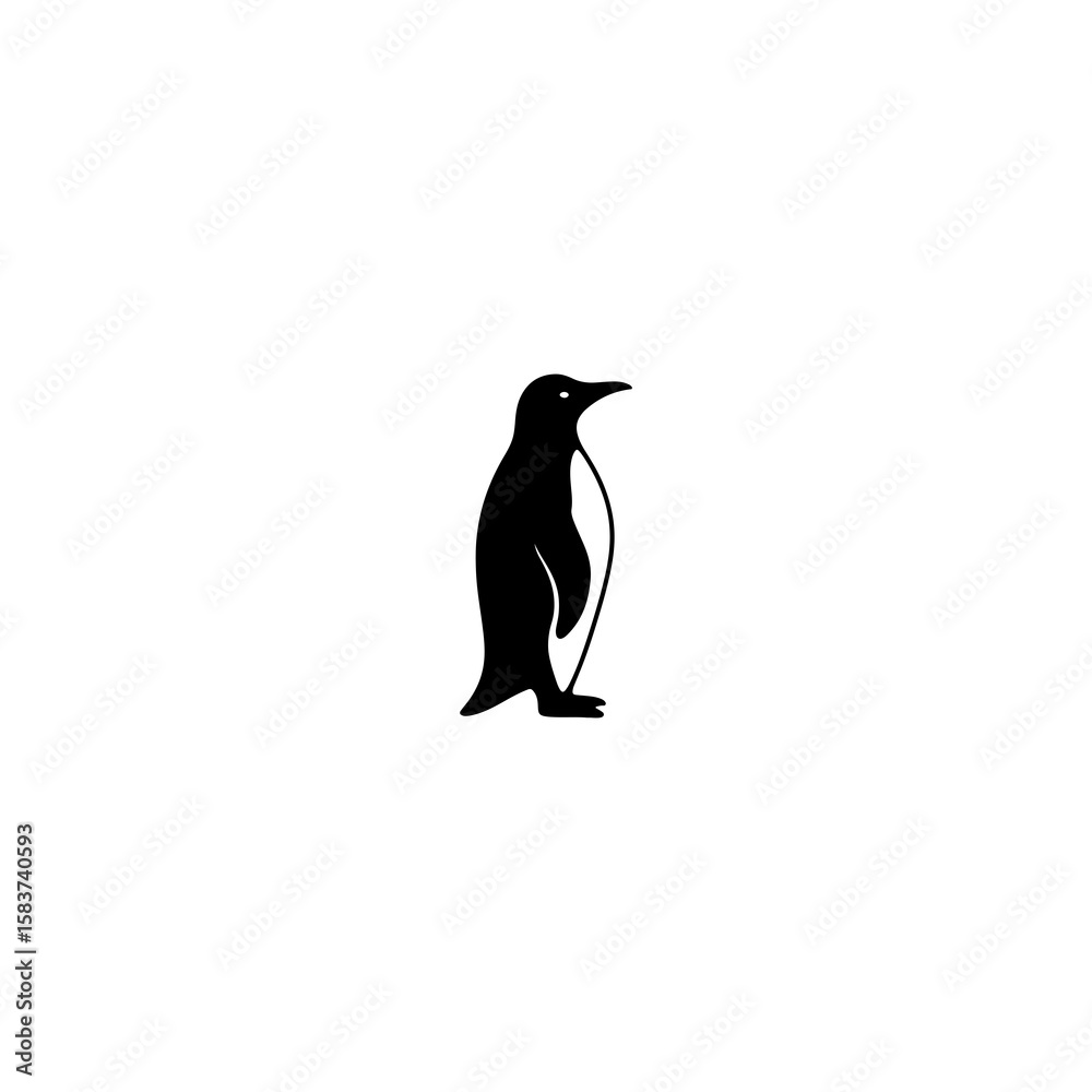 Fototapeta premium penguin vector art পেঙ্গুইন