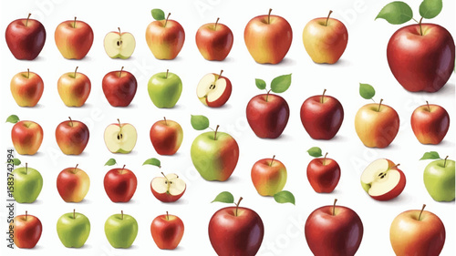 Apple Fruit, Vector