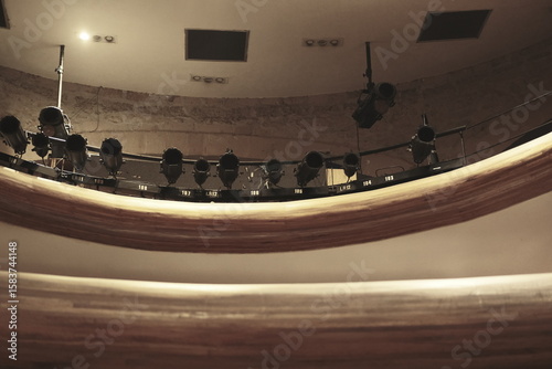 Low view of Theater seats previous to a function
