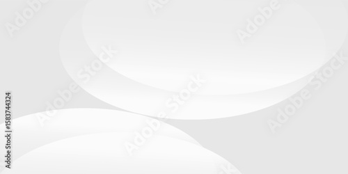 abstract white gradient color background with curve and swirl lines decoration