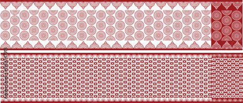 Timeless Elegance: Traditional Saree Design, Grace in Threads: Artistic Saree Pattern, Saree Fabric Illustration, Block Print Saree Art