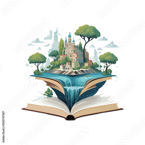 "Harmony of Imagination – A Floating City on Books"
