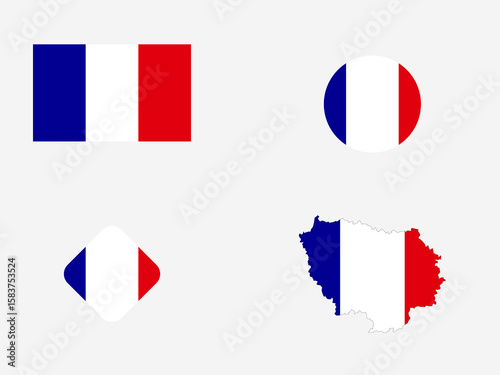 French Flag Variations and Map Design Free Download French Flag Variations and Map Design - GFXLoad