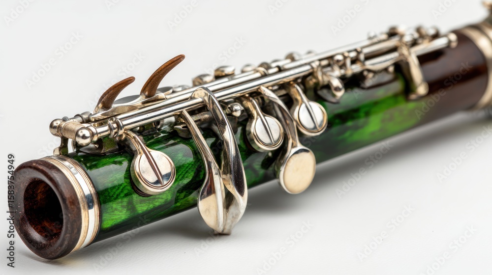 Naklejka premium Close-up of a green piccolo