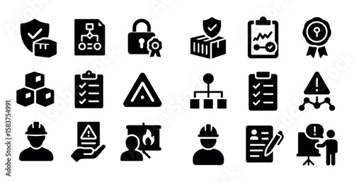 Risk Management Icons