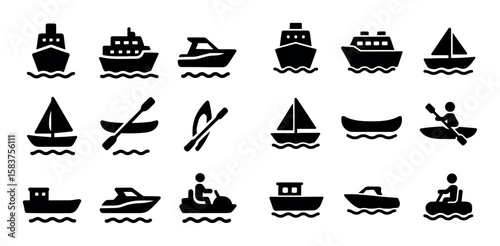 Watercraft Icon Grid