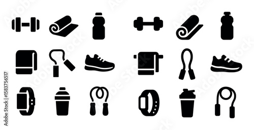 Fitness Icon Set