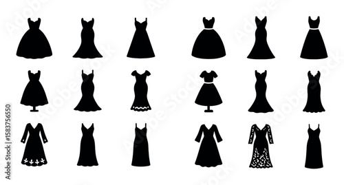 Wedding Dress Icons