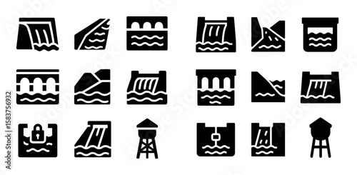 Man-Made Water Icons