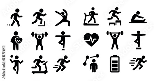 Fitness Icons Grid