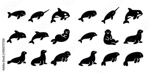 Marine Mammal Icons