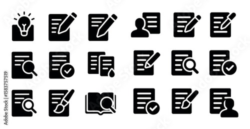 Editorial Icon Grid