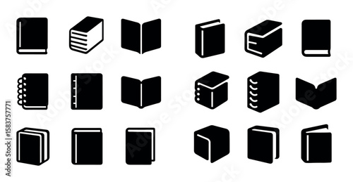 Bookbinding Icons Grid