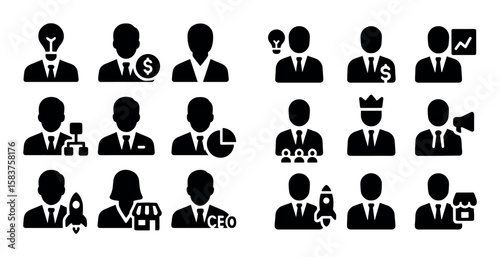 Business Icons Grid