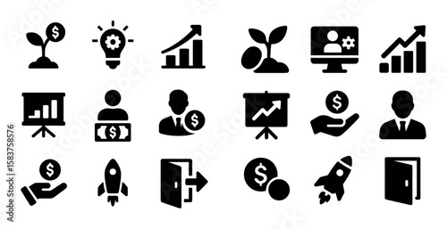 Startup Growth Icons