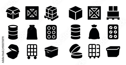 Packaging Icons Grid