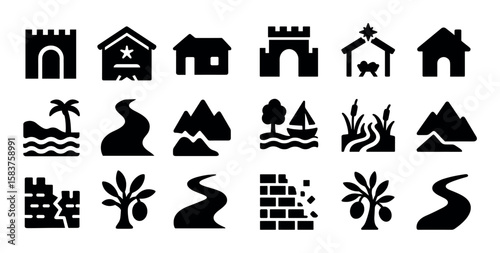 Biblical Locations Icons
