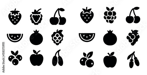 Red Fruit Icons