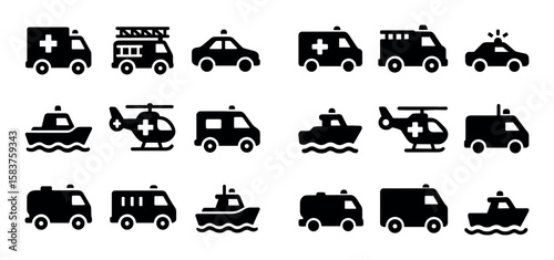 Emergency Vehicle Icons