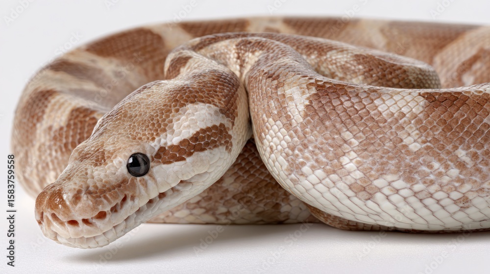 Obraz premium Close-up of a light brown snake